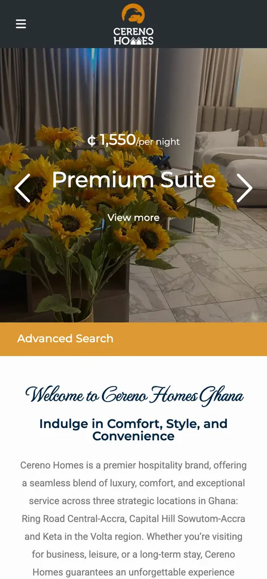 Cereno Homes Ghana on phone