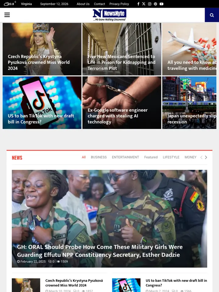 NewsNyte on tablet